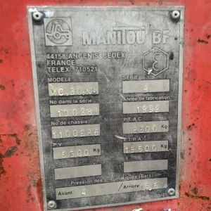 Manitou MC 30 NS forklift, Leilovis